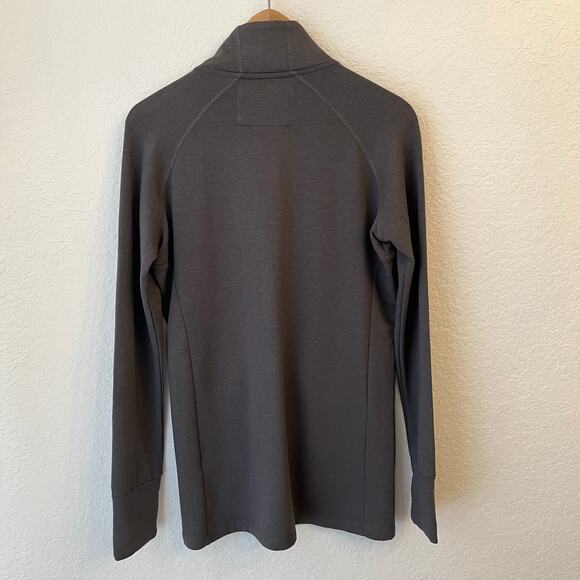 Free Fly Jacket Womens L Bamboo Performance Full Zip Active Pockets Stretch Gray - Picture 7 of 14